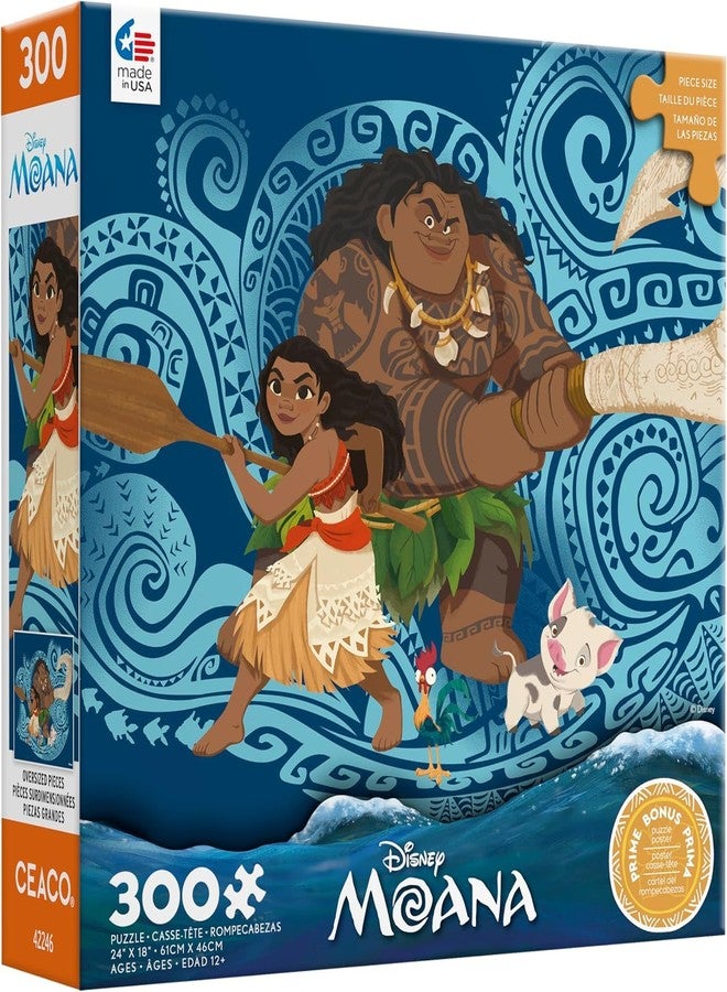 Ceaco - Disney - Moana & Maui - 300 Oversized Piece Jigsaw Puzzle - Image 1